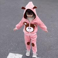 Children's Fashion Casual Plush Velvet Suit
