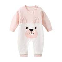 Robe long-sleeved cotton romper