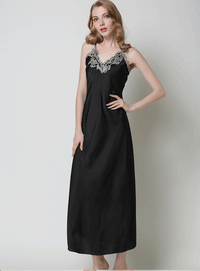 Large size silk nightdress
