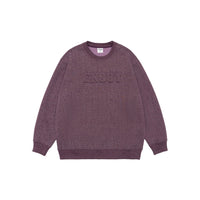 Retro Alphabet Embroidered Crew Neck Sweater