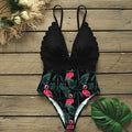 Printed triangle swimsuit