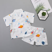 Newborn Gauze Air-Conditioned Pajamas