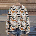 Digital Printing Fashion Round Neck Women's Sweater