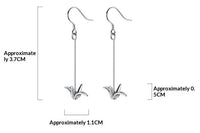 Cute Origami Crane Sweet Long Earrings G1817