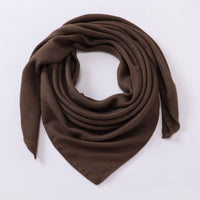 Women's Cotton And Linen Solid Color Retro Artistic Scarf