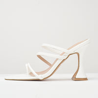 Women's Pointed-toe Sandals Thin Strap Patent Leather Super High Stiletto Heels