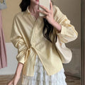 Women's Korean-style Designer Niche Side-tie Blouse