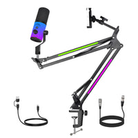 ZX777 Moving Coil XLR USB Dual-mode Noise Reduction Microphone