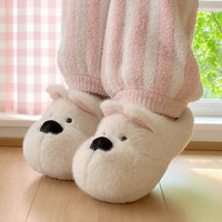 Cartoon West Highland Terrier Home Cotton Slippers