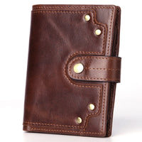 Men's high-end suede leather business wallet