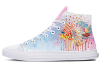 High Top Canvas Shoes For Printing Lovers