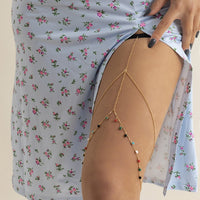 Leisure Beach  Pearl Leg Ring Body Chain