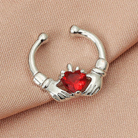 Zircon U Shaped Non Perforated Nose Hoop