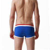 Men's Color Matching Boxer Swimming Trunks