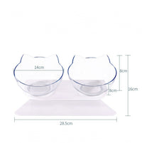 Cat bowl oblique mouth protects cervical vertebra