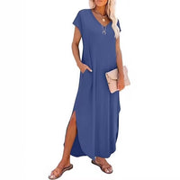 European And American Women's Casual Loose Long Dress