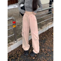 Dirty  Fashionable All-Match Workwear Wide-Leg Pants