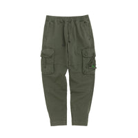 Workwear men's multi-pocket pants elastic waist