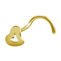 New European And American Love Nose Stud Stainless Steel S-shaped Corner Nose Ring