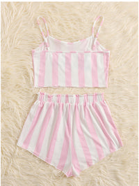 Cute And Comfortable Sling Striped Suit