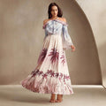 Printed Halter-Neck SpringSummer Resort Dress