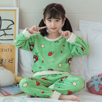 Cute Children's Flannel Pajamas For Girls