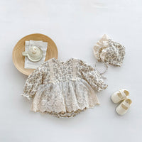 INS Spring And Autumn Baby Onesie Baby Girl Long Sleeve Lace