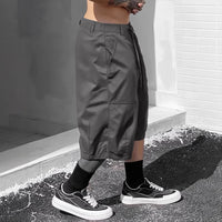 Plus-size Mens Casual Trendy Workwear Capri Pants Dress Pants