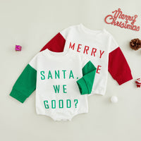 Simple Letter Print Colorblock Long Sleeve One Piece Triangle Romper