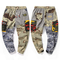 Fashionable Men's Cotton Stitching Camouflage Overalls