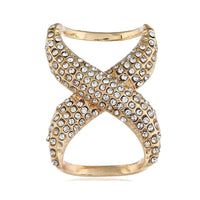 X-shaped Micro-set Zircon Crossover Scarf Buckle
