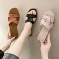 Women's Fashionable All-match Cross Strap Home Non-slip Sandals