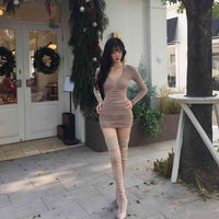 Retro Lace Patchwork Elegant Dress For Women