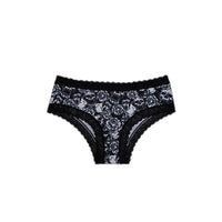 Sexy Style Cute Stripes Control Lace Comfortable High Elastic Mid-rise Women's Underwear