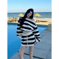 Head-turning, High-end Relaxed-fit Striped Set