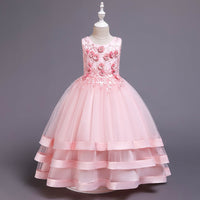 Children's Handmade Beaded Lace Wedding Dress