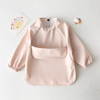 Pu Inside-out Wear Baby Eating Clothes Bib Super Soft And Waterproof