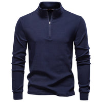 AutumnWinter New Arrival Stand Collar Half-Zip Thermal Base-Layer Sweater For Men