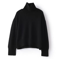 Profile Loose And Idle Thickened Turtleneck Woolen Sweater