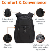 Student Black Computer Backpack Business Large Capacity