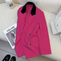 Fashionable Chic Beige Suit A Versatile Professional Blazer For The Office