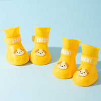Waterproof Anti-Slip Rubber Rainshoe For Pets,Outdoor Shoe,Ankle Boots,Pet Accessories,Small Medium And Large Dogs And Cats,4PCs