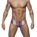 Mens Low-rise Sexy Striped Bikini Briefs With A Triangular Cup Design