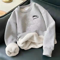 Fleece-lined Thickened Alpaca Fleecefiber Sweater