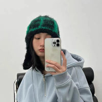 Women's Fashion Warm Ear Protection Woolen Knitted Hat
