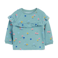 Knitted long-sleeved cotton children's suit