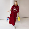 Fashionable Plus-Size Loose-Fit Womens Dress