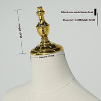 Model Head Cover Replacement Top Accessories Boys And Girls Electroplating Head Cover Gold Silver More Modeling