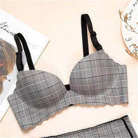 Plaid teenage student underwear