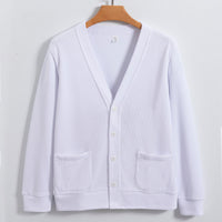 Machine Washable Xinjiang Cotton V-neck Sweatshirt Men